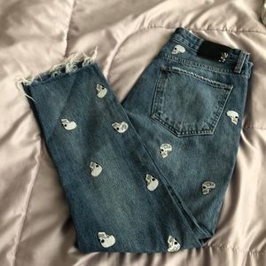 Lucky Brand Womens Boyfriend Skull Jeans size 2 / 26